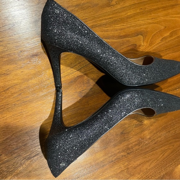 Calvin Klein Black/Gray Sparkle Heels - Picture 3 of 8